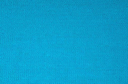 Close-up of turquoise woolen pattern