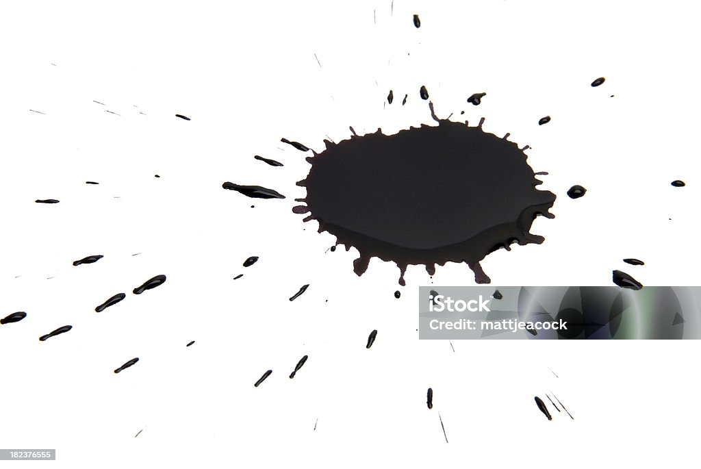 インク Splat - 石油のロイヤリティフリーストックフォト