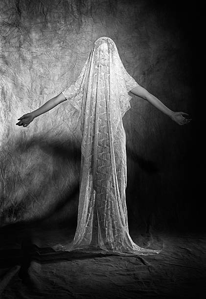 istock Woman Shrouded in Lace 182377077