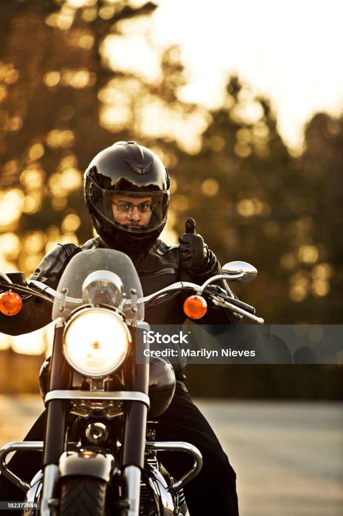 rider オートバイして、友達のサイン - オートバイのロイヤリティ��フリーストックフォト