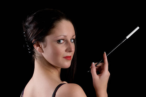 istock Beautiful woman looks over her shoulder. 182377839