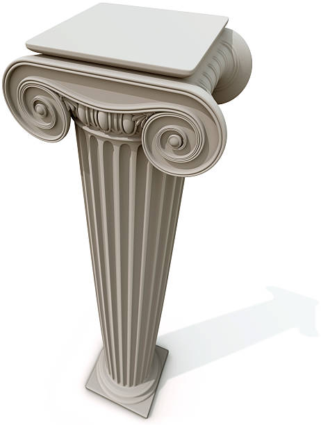 la columna - column greece pedestal classical greek fotografías e imágenes de stock