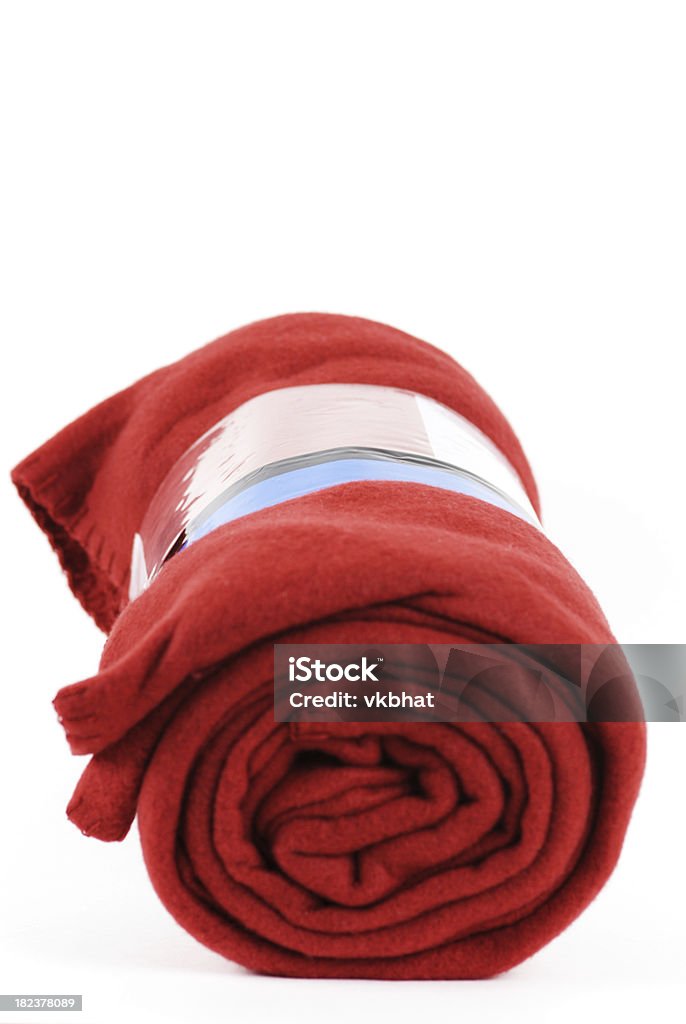 Свёрнутый красный одеяло - Стоковые фото Без людей роялти-фри
