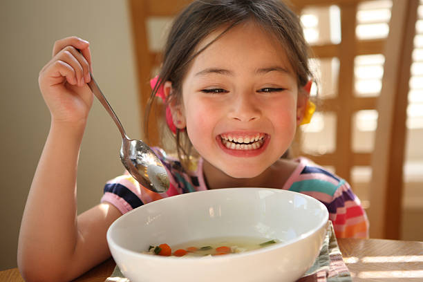 istock Happy with healthy soup 182378107