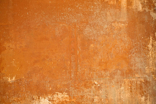istock Orange or brown Roman wall texture in Rome, Italy 182378165