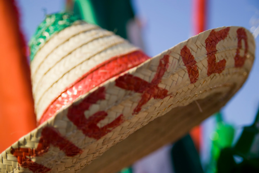 Close up of a Mexican celebrating Mexican Independence day
