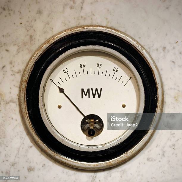 Old Wattmeter Stock Photo - Download Image Now - Meter - Instrument of Measurement, Circle, Close-up