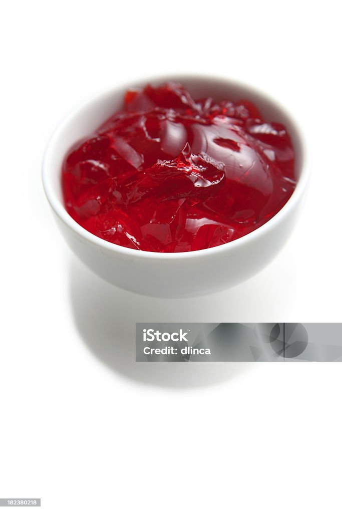 Bol de rouge jello - Photo de Aliment libre de droits