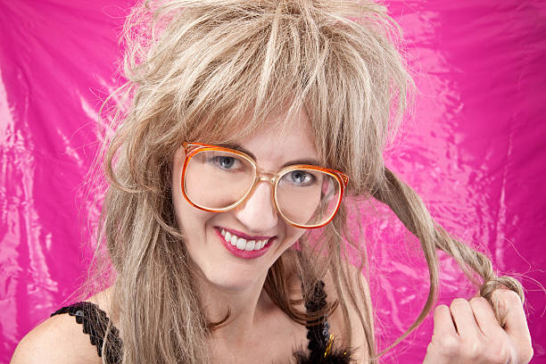 Eighties Big Hair Geek Stock Photo - Download Image Now - 1980-1989, Adult,  Adults Only - iStock
