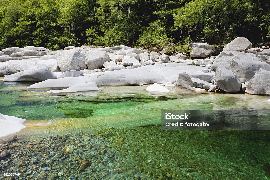 Verzasca river - Lizenzfrei Canyon Stock-Foto