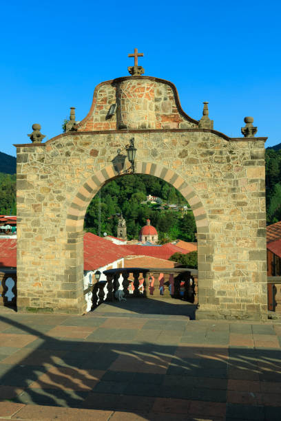 istock Franciscan Convent of Tlalpujahua from archway I 1823811491