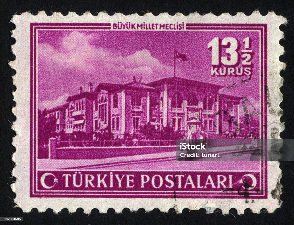 Antyczny turecki Znaczek pocztowy - Zbiór zdjęć royalty-free (Antyczny)