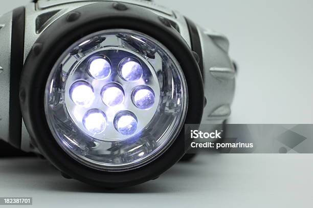 Lampada Da Testa - Fotografie stock e altre immagini di Fanale anteriore - Fanale anteriore, Luce LED, Argentato