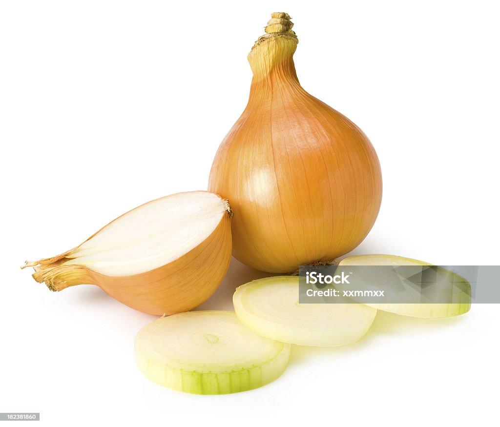 Fette di cipolla - Foto stock royalty-free di Alimentazione sana