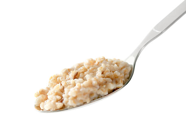 istock Whole Grain Porridge on a Spoon 182381929