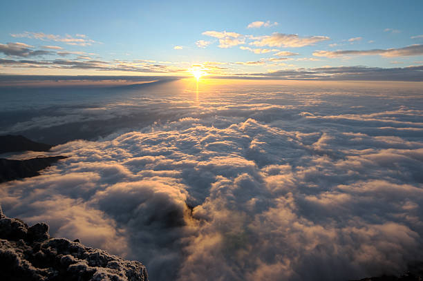 The cloudy with sunlight