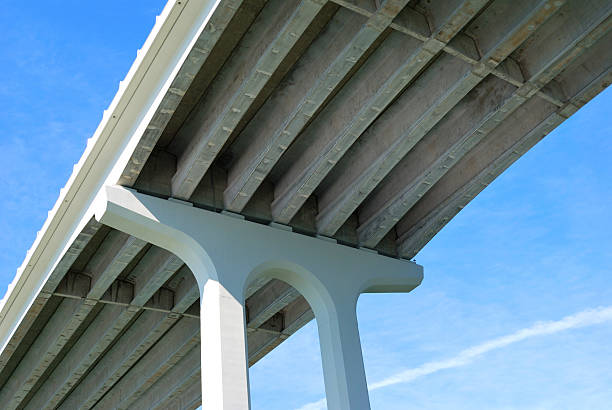istock Under Side of Concrete Arch Bridge 182382372