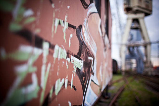 istock old graffiti train, port hamburg 182382727
