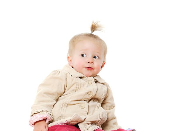 Surprised Baby Girl stock photo