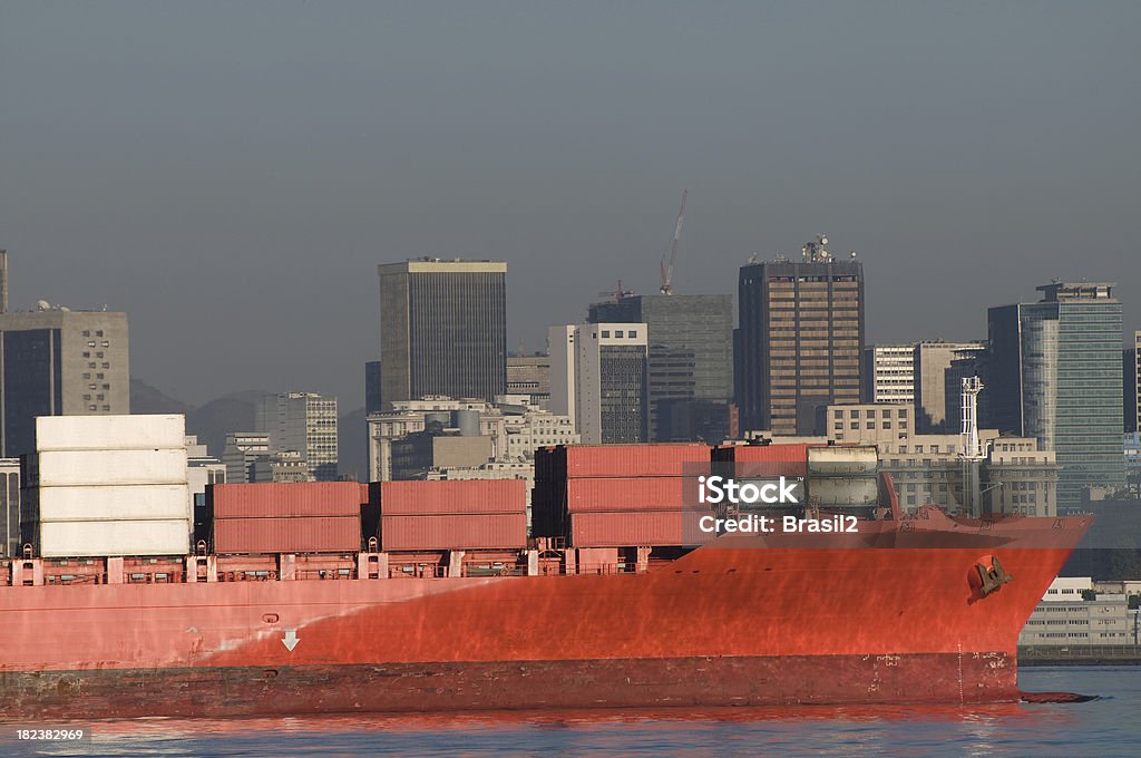 Container-Fracht-Transport - Lizenzfrei Ankunft Stock-Foto