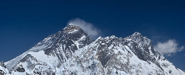 istock Top of the world - Mount Everest, panoramic view 182383803