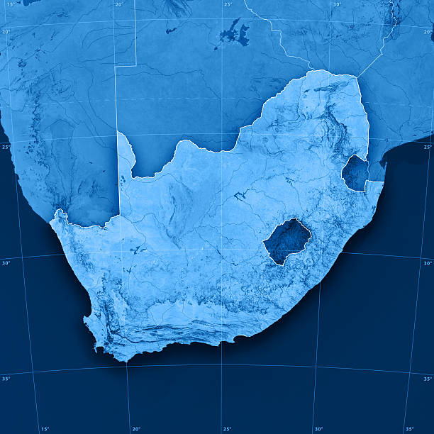 istock South Africa Topographic Map 182384333