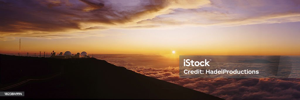 Ciência cidade, Parque Nacional de Haleakala, Maui, Havaí, - Foto de stock de No alto royalty-free