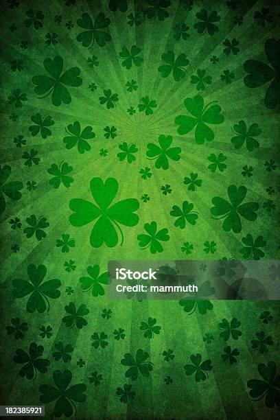 Grunge Green St Patrick Background Stock Illustration - Download Image Now - St. Patrick's Day, Backgrounds, Clover