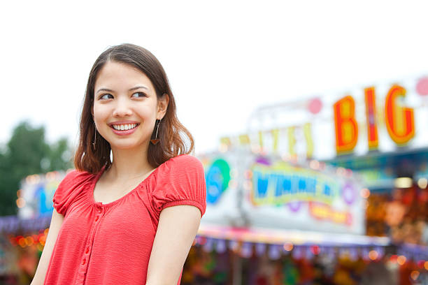 istock Young Woman at an Illinois Carnival 182386036