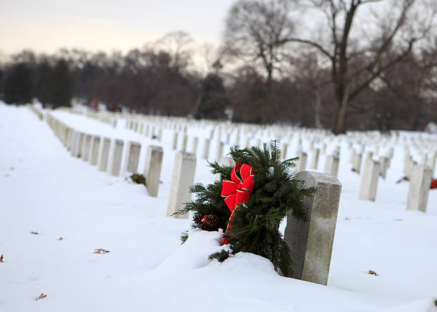 istock colorful wreath at Arlington National Cemetery 182386596