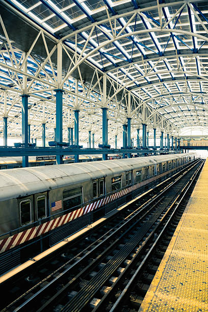 istock NY Subway Train Station Coney Island 182386820