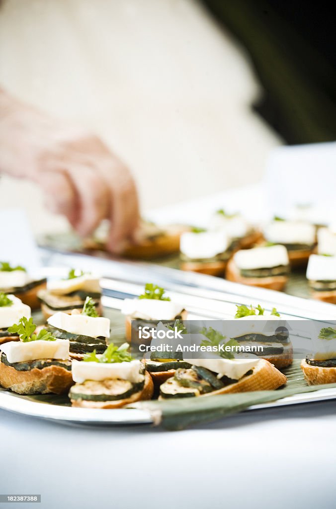 Köstliche Speisen an einem Party-Buffet - Lizenzfrei Nudelsalat Stock-Foto