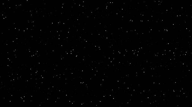 stockillustraties, clipart, cartoons en iconen met horizontal dark black colored textured spotted wallpaper with texture and small silver dots as glittering stars all over as in night sky in space or snowing snow - tekstveld