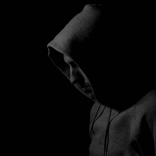 istock Sinister hooded figure 182387626