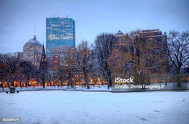 Photo libre de droit de Hiver À Boston banque d'images et plus d'images libres de droit de Hiver - Hiver, Boston - Massachusetts, Back Bay