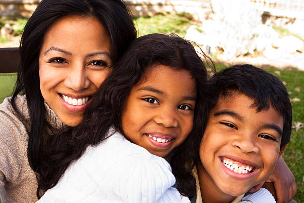 istock Beautiful Mother with her children 182389832