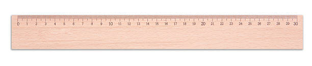 Wooden Ruler stock photo