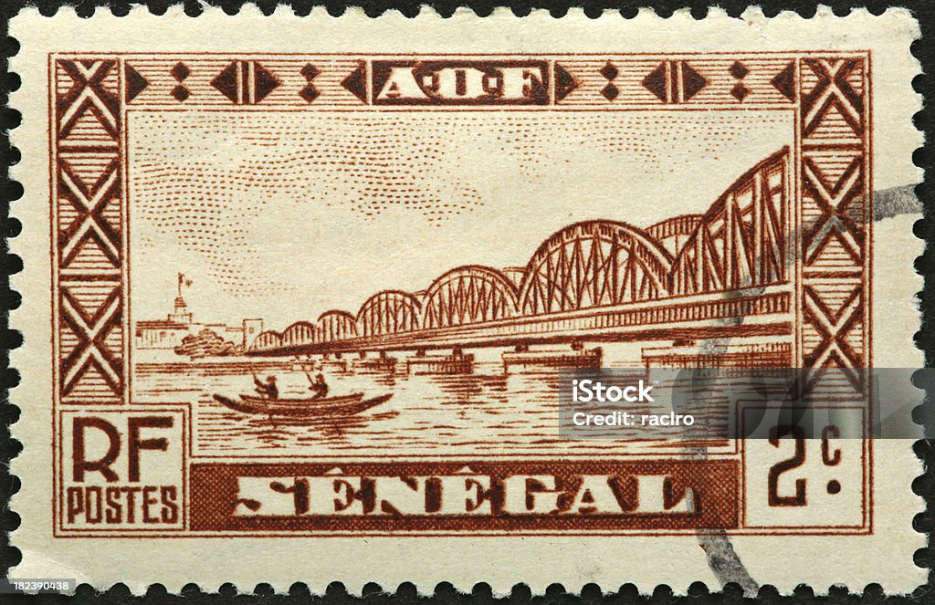 Senegal ponte e Fiume - Foto stock royalty-free di Africa