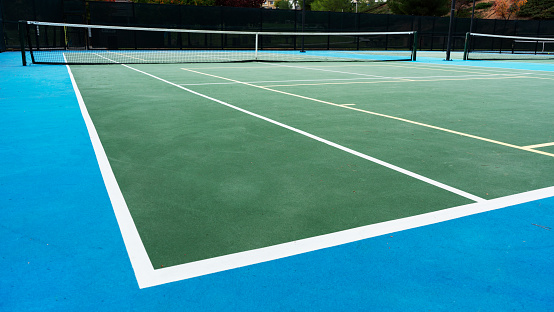 Tennis hard court. Canon 5D MK II. 
