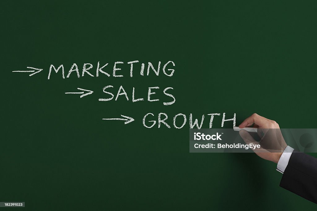 Marketing crescita delle vendite XL - Foto stock royalty-free di Affari