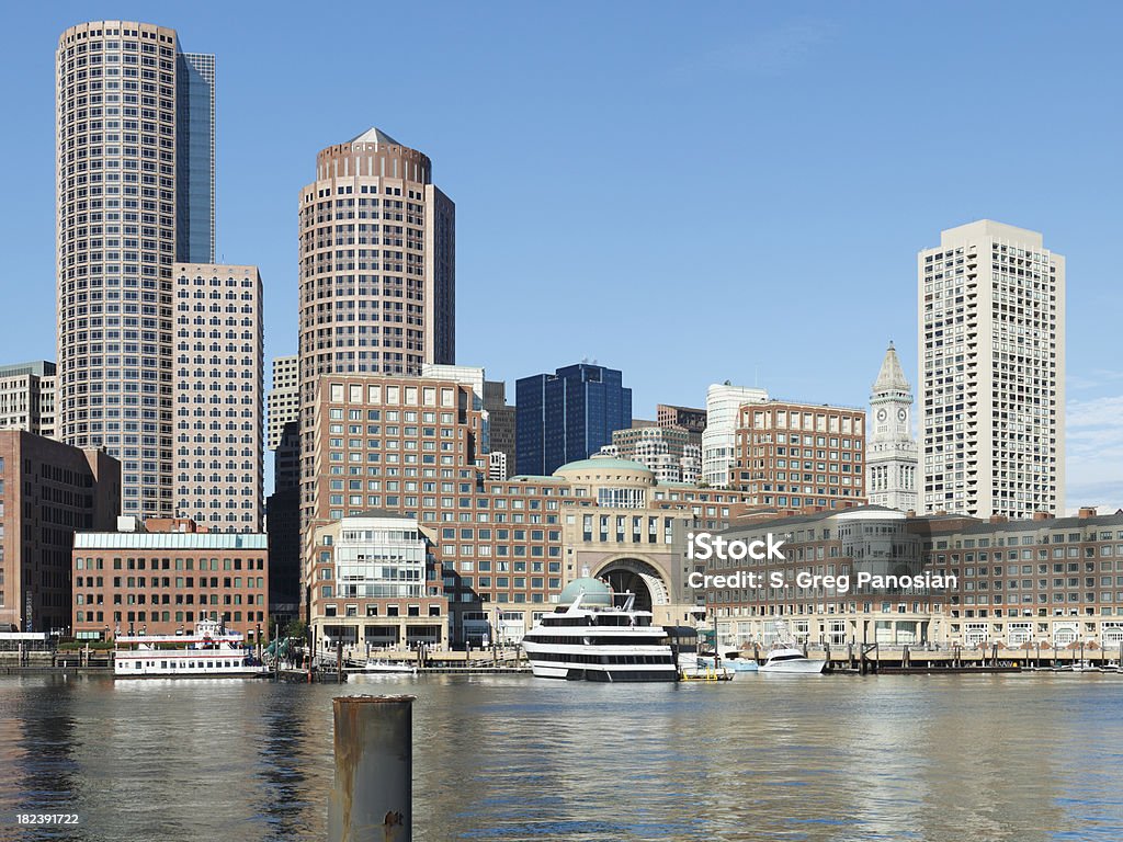 Boston Skyline - Zbiór zdjęć royalty-free (Architektura)