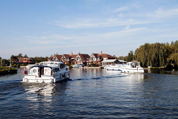 istock Pleasure craft on the Bure 182391851
