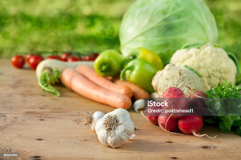 Vegetables colored vegetables composition Cabbage Stock Photo