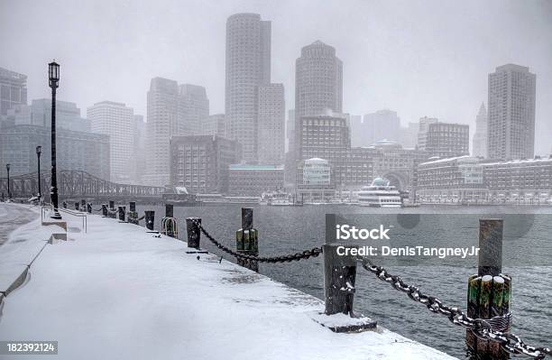 Winter In Boston Stockfoto und mehr Bilder von Boston - Boston, Schnee, Schneesturm