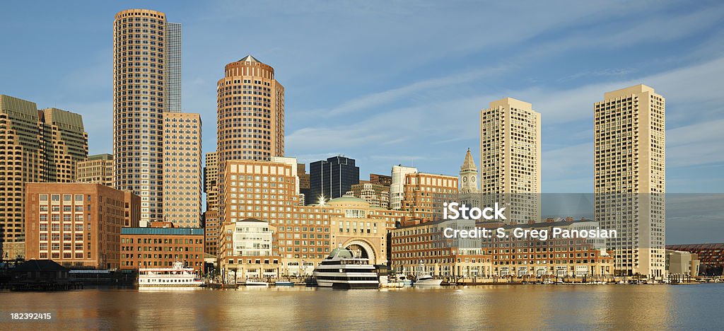 Horizonte de Boston - Foto de stock de Puerto deportivo - Puerto libre de derechos