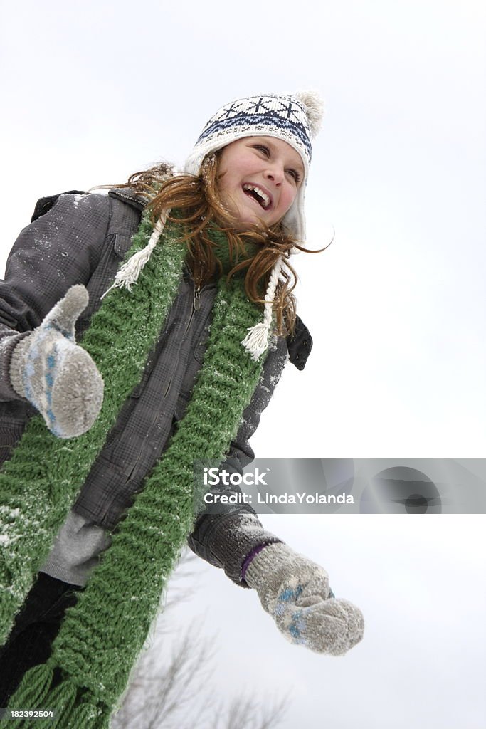 Ребенок весело в зимний - Стоковые фото 12-13 лет роялти-фри