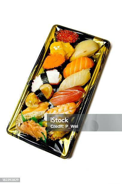 Foto de Deluxe Sushi Almoço e mais fotos de stock de Anguillidae - Anguillidae, Arroz - Alimento básico, Atum - Peixe