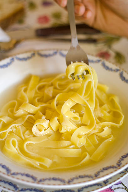 istock Tagliatelle Noodles with Chicken Soup 182392883