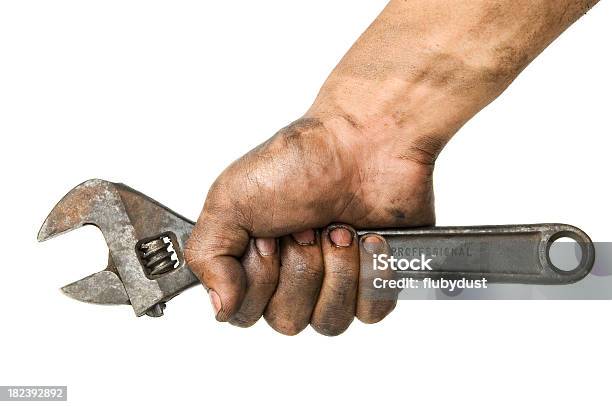 Mano De Trabajo Foto de stock y más banco de imágenes de Sucio - Sucio, Llave - Herramienta de mano, Recortable