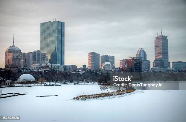 Invierno En Boston Foto de stock y más banco de imágenes de Aire libre - Aire libre, Bloque de Oficinas, Boston - Massachusetts